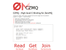 Tablet Screenshot of czmq.zeromq.org